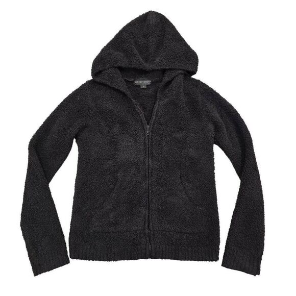 Barefoot Dreams Hoodie Women Small Brown CozyChic Relaxed Full Zip-Up Pockets - Picture 1 of 7